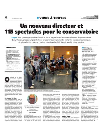 Un nouveau directeur et 115 spectacles pour le conservatoire