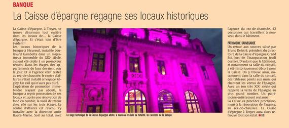 La Caisse d’épargne regagne ses locaux historiques à Troyes