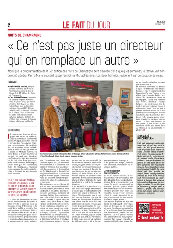 « Ce n’est pas juste un directeur qui en remplace un autre »