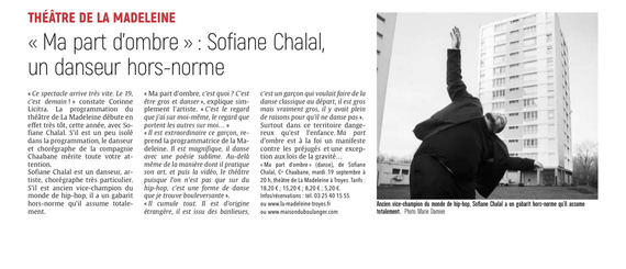 « Ma part d’ombre » : Sofiane Chalal, un danseur hors-norme