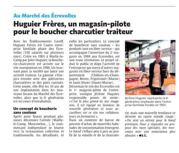 Huguier Frères, un magasin-pilote pour le boucher charcutier traiteur