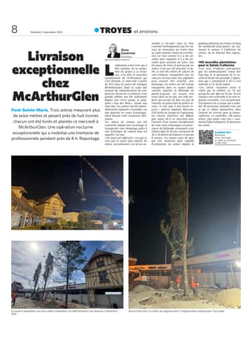 Livraison exceptionnelle chez McArthurGlen à Pont-Sainte-Marie