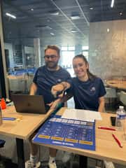 le binome padel Arsène et Pauline à l'organisation !