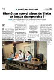 Bientôt un nouvel album de Tintin en langue champenoise !