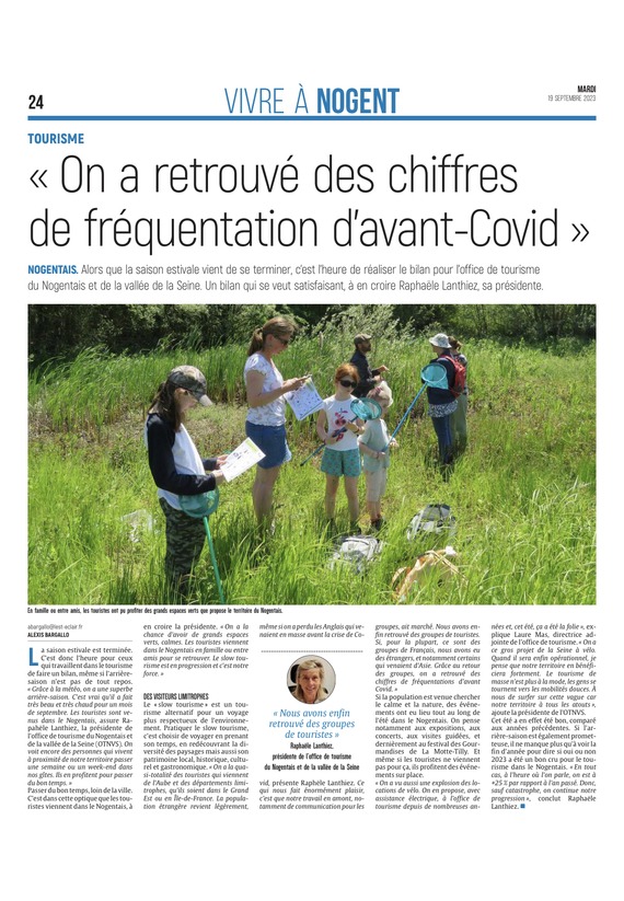 « Dans le Nogentais, on a retrouvé des chiffres d’avant Covid »