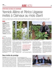 Yannick Alléno et Périco Légasse invités à Clairvaux au mois d’avril