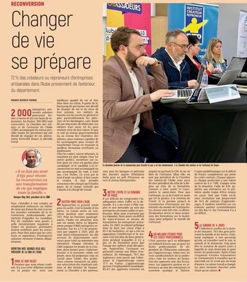 Journée de la reconversion à la CMA de Troyes: changer de vie se prépare