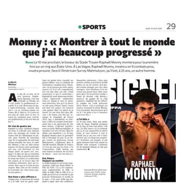 Raphaël Monny : « Montrer à tout le monde que j’ai beaucoup progressé »