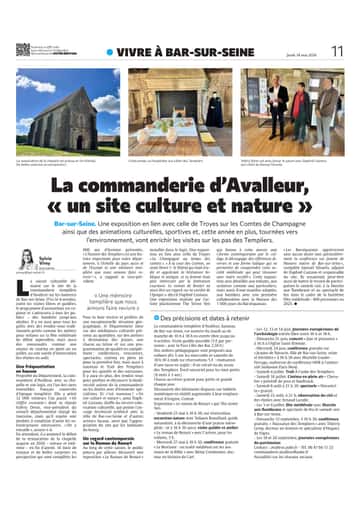 La commanderie templière d’Avalleur, « un site culture et nature »