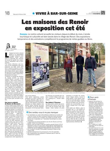 Les Maisons des Renoir en exposition cet été à Essoyes