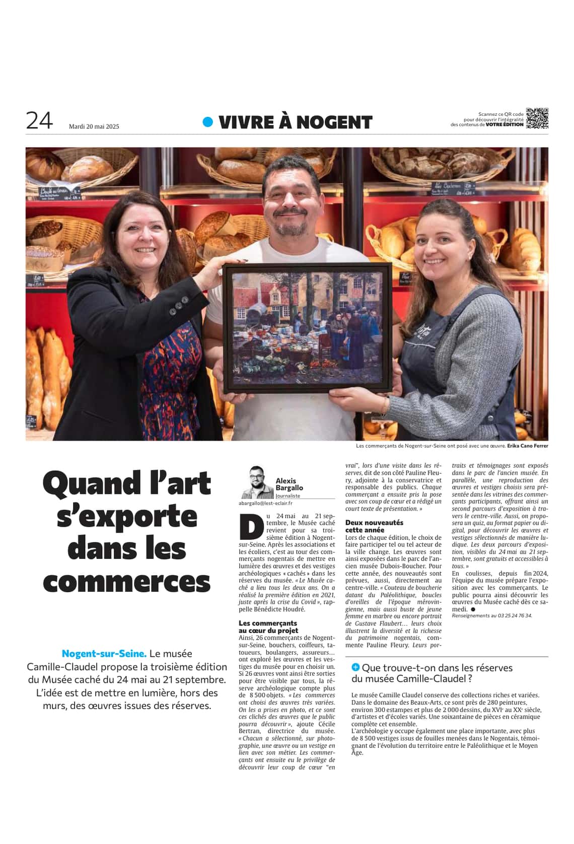 Quand l’art s’exporte dans les commerces de Nogent-sur-Seine
