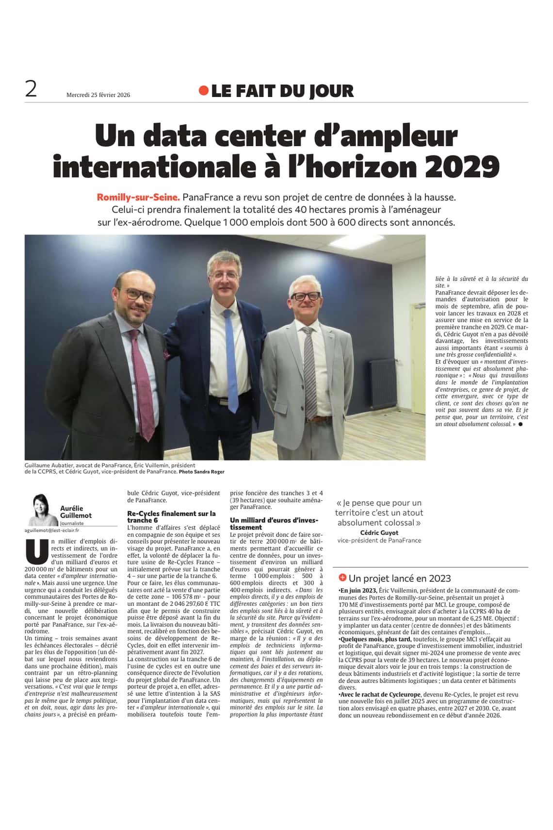 Un data center en projet, à Romilly-sur-Seine !