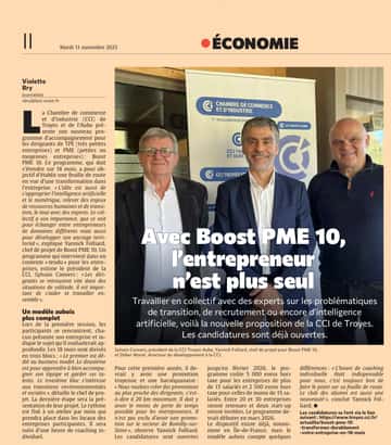 Boost PME 10 : un programme pour accompagner les entrepreneurs