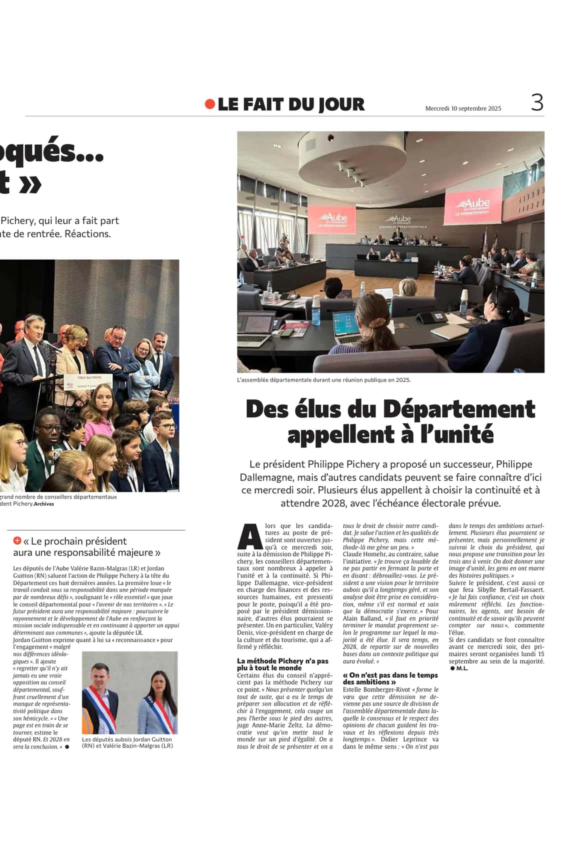 « Chez les élus, on est tous choqués... Personne n'était au courant »