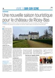 Une nouvelle saison touristique pour le château de Ricey-Bas
