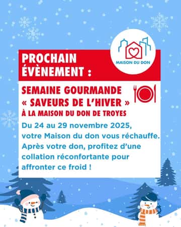 Semaine gourmande chez nos Aubassadeurs de l'EFS (Don du Sang)