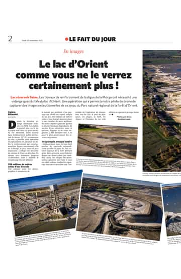 Le lac d'orient comme vous ne le verrez certainement plus !