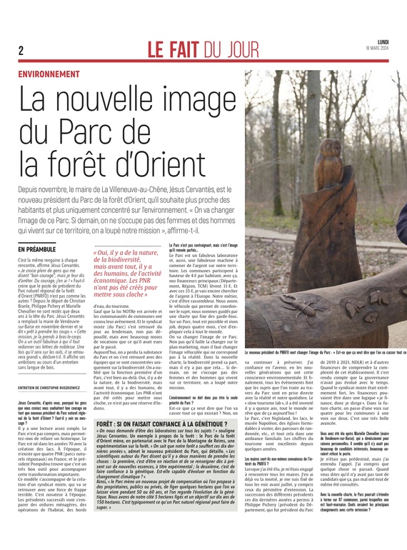 La nouvelle image du Parc de la forêt d’Orient