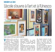 L’école d’Origny-le-Sec s’ouvre à l’art et à l’Unesco
