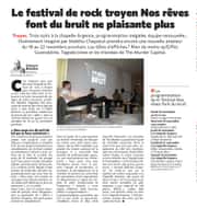 Le 6e festival de rock troyen Nos rêves font du bruit ne plaisante plus
