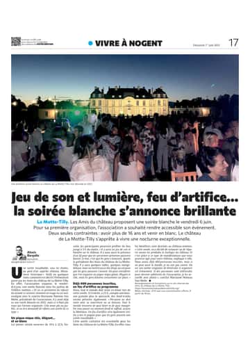 Jeu de son et lumière, feu d’artifice… la soirée blanche du château
