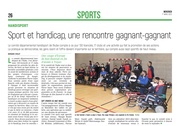 Sport et handicap, une rencontre gagnant-gagnant.