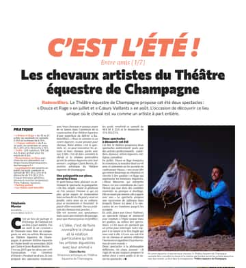 Rencontre avec les chevaux artistes du Théâtre équestre de Champagne