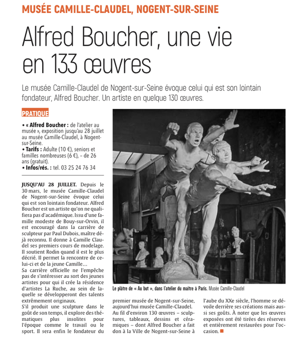 Alfred Boucher, une vie de l’atelier au musée en 133 œuvres