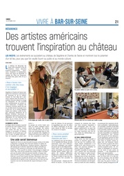 Des artistes américains trouvent l’inspiration au château de Riceys-Bas