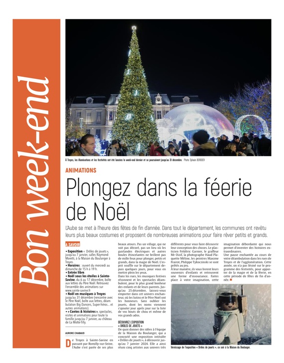 Plongez dans la féerie de Noël ce week-end à Troyes