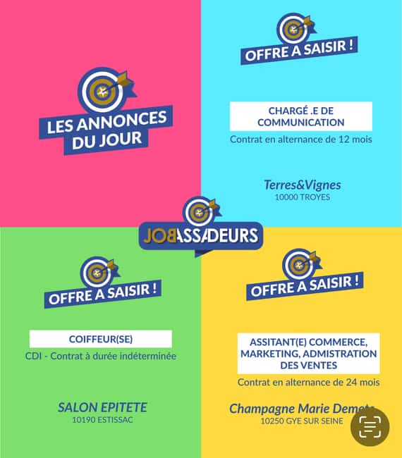 JOBASSADEURS toujours et encore ....