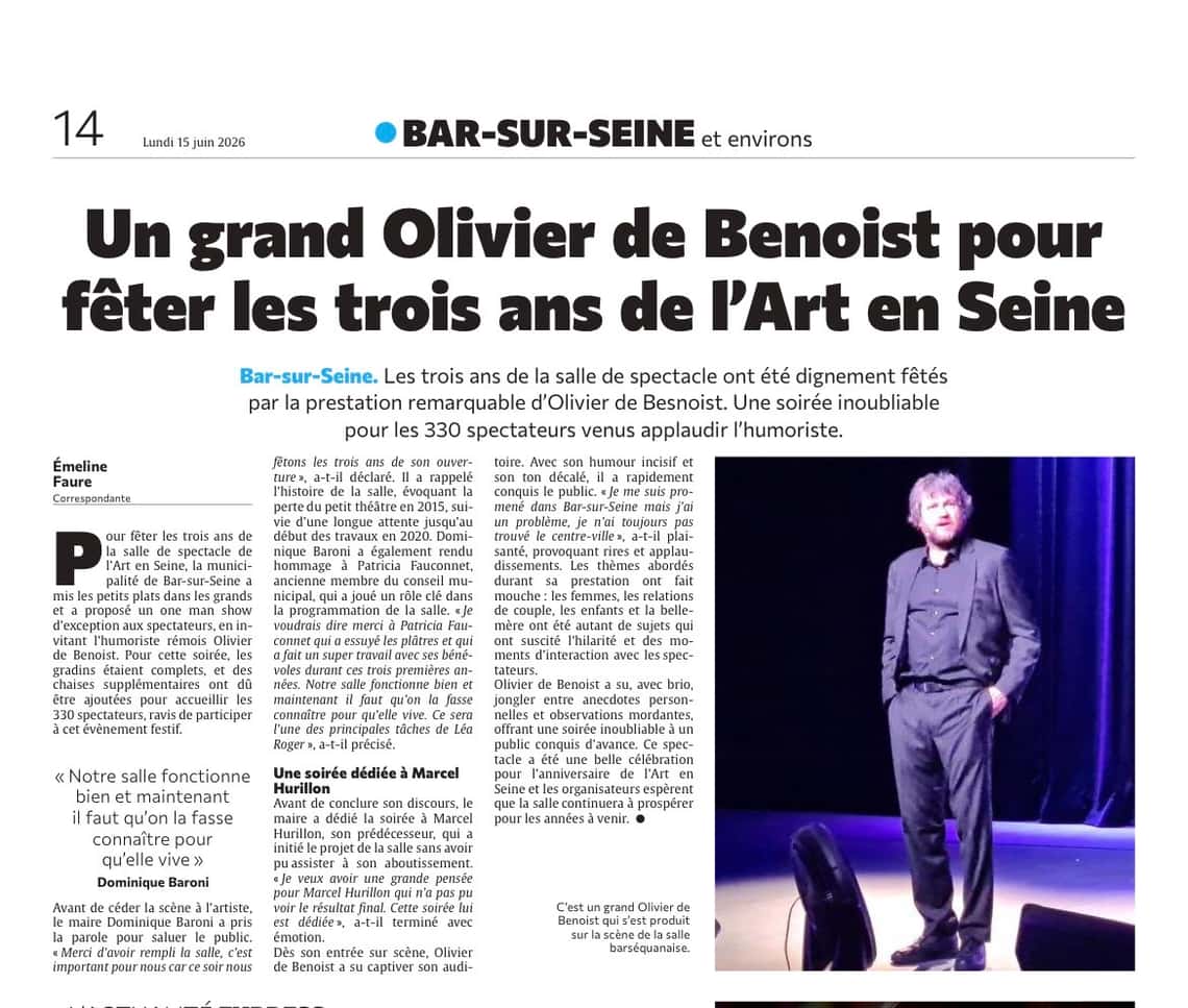 Un grand Olivier de Benoist pour fêter les trois ans de l'Art en Seine !
