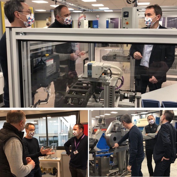 Visite de soutien au Pôle Formation de l'UIMM Troyes