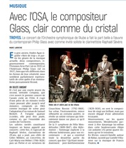 Le compositeur Philipp Glass inspire l’Orchestre symphonique de l’Aube
