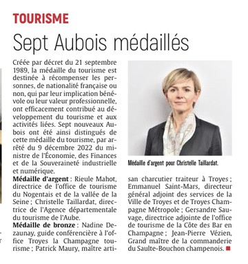 Sept Aubois (dont quelques Aubassadeurs ) médaillés.