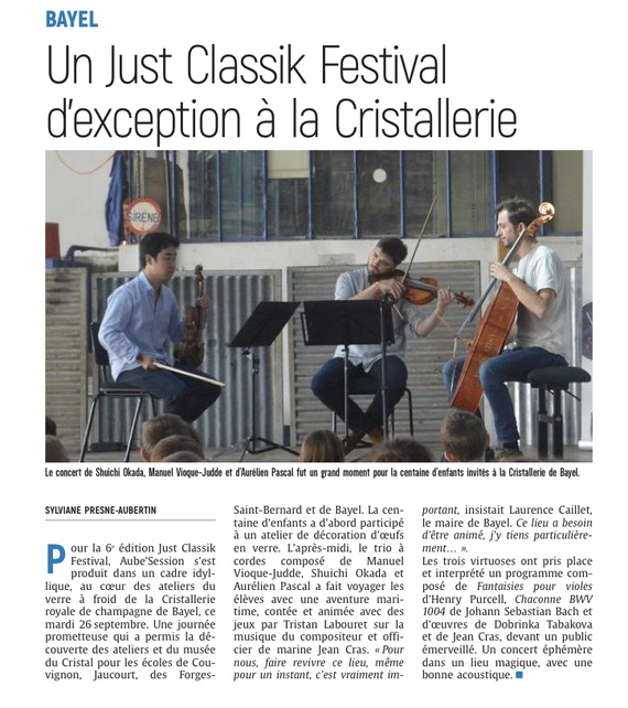 Un Just Classik festival d’exception à la Cristallerie royale de champagne