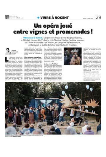 Un opéra joué entre vignes et promenades !