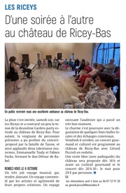 D’une soirée à l’autre au château de Ricey-Bas