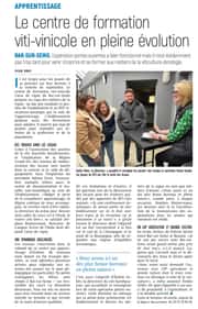 Le centre de formation viti-vinicole, Cœur de vigne, en pleine évolution