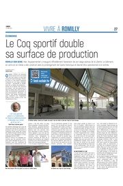 Le Coq sportif double sa surface de production à Romilly-sur-Seine