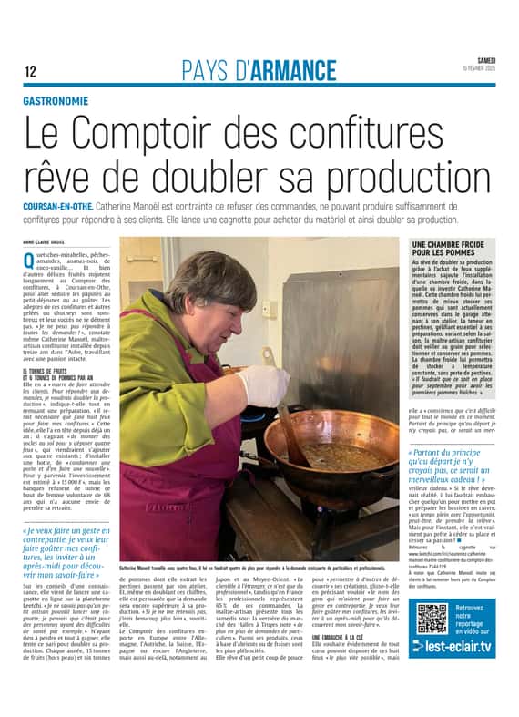 Une cagnotte lancée pour aider le Comptoir des confitures !