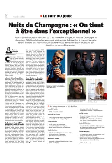 Nuits de Champagne : « On garde l’ADN du festival mais on le diversifie »