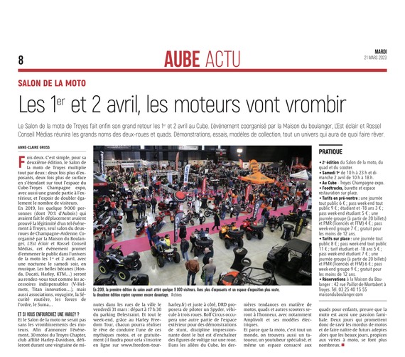 Les 1er et 2 avril, les moteurs vont vrombir au Salon de la moto de Troyes