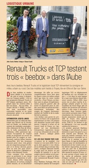 Renault Trucks et TCP testent trois beebox dans l'Aube.