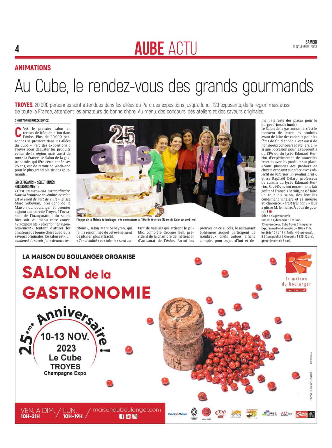Au Cube à Troyes, le rendez-vous des grands gourmands !