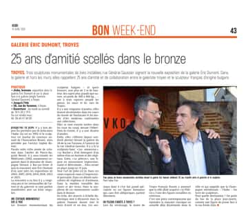 25 ans d’amitié scellés dans le bronze à Troyes