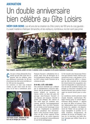 Un double anniversaire bien célébré au Gîte Loisirs de Méry-sur-Seine