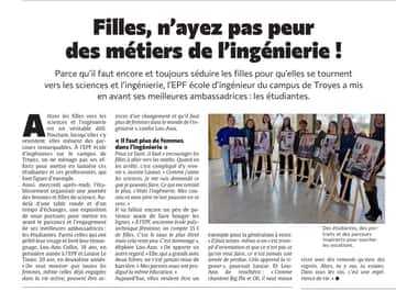 l’EPF met une nouvelle fois les filles engagées dans les sciences à l’honneur