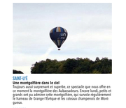 Notre montgolfière dans le ciel .... et régulièrement dans la presse !