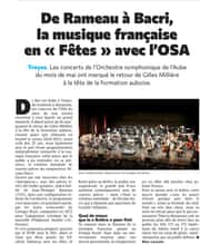 De Rameau à Bacri, la musique française en « Fêtes » avec l'OSA.